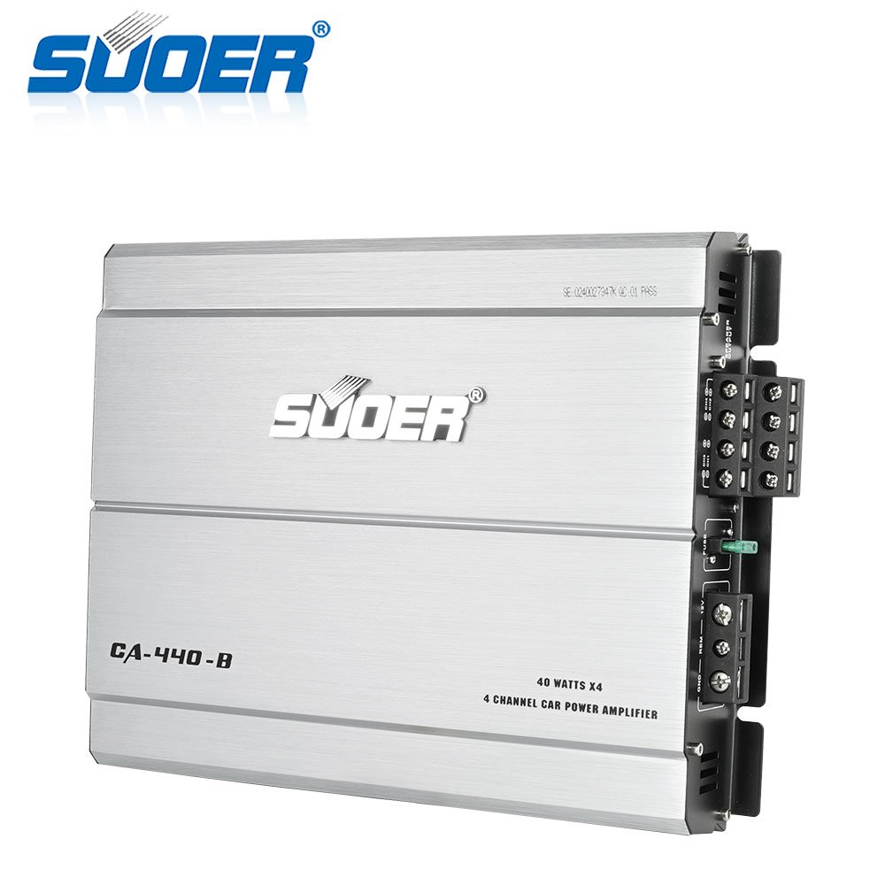 Suoer CA-440-B Audio Amplifier Car Music Power Mini Car Amplifier Trancformer Amp