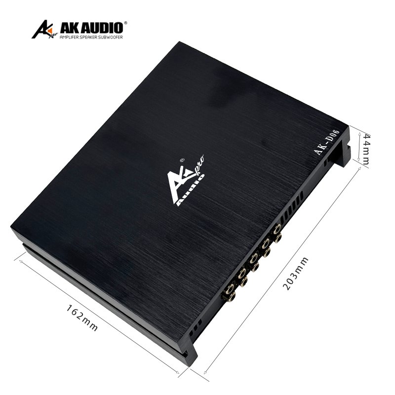 AK-D06 High Power DSP Car Amplifier Mono Block DSP Auto Amplifier New Design 4/6 Channels 4*100W for Subwoofer