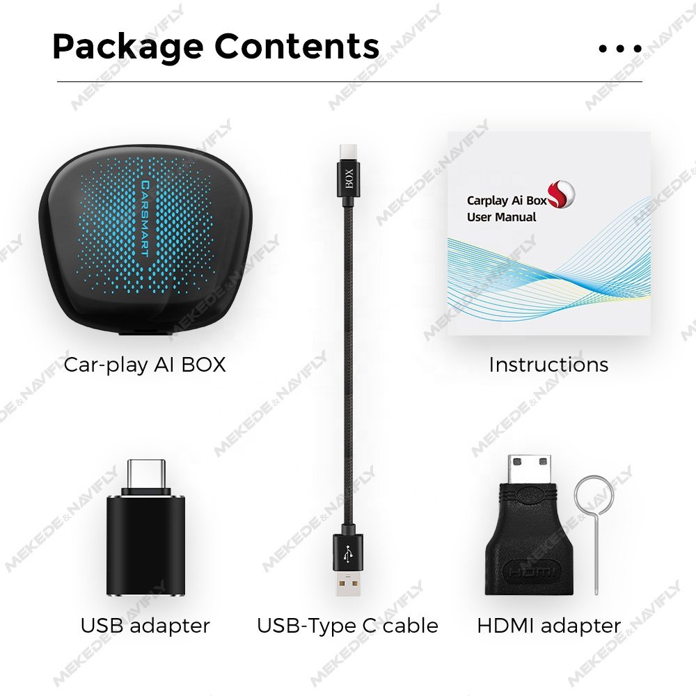 MEKEDE Smart AI Android Box Auto Gps 4g Car Play GPS 8CORE 4G SIM WIIFI for Universal BMW ID6 ID7 ID8 ID9