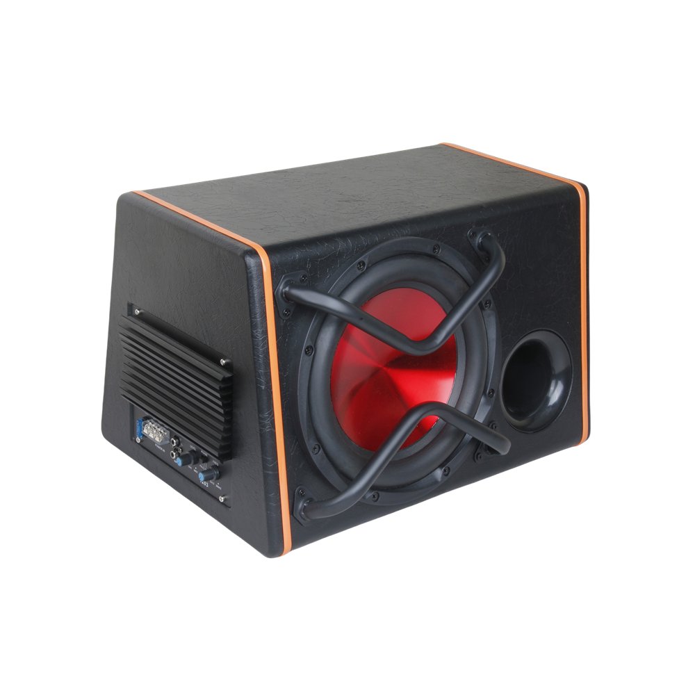 Realistic 10 Inch Car Audio Subwoofers Ultra-Thin Built-In Amplifier DC 12V Car Sound Speakers