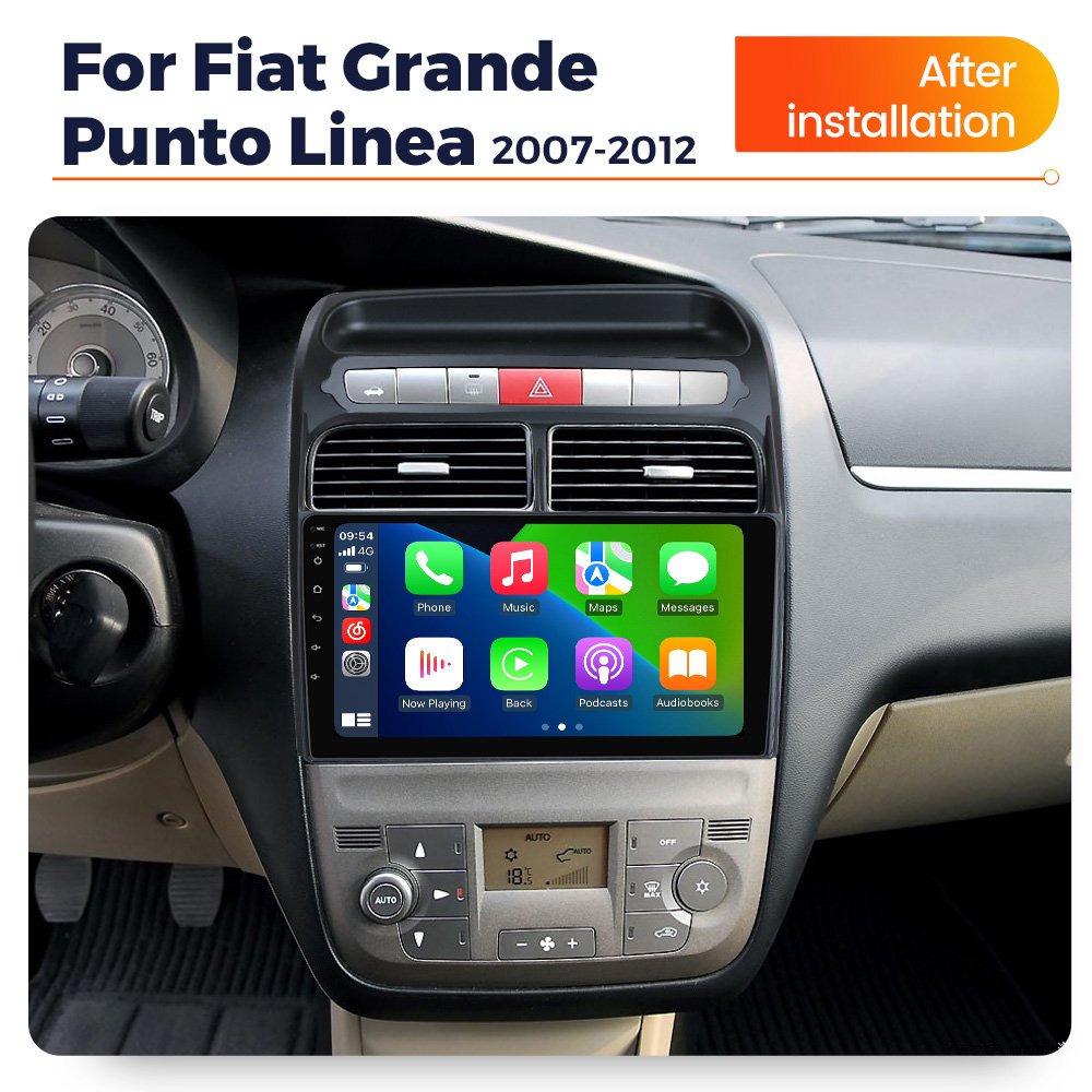 MEKEDE 9/10 Inch Multimedia Player for Car Radio Navigation GPS 4G Sim Card 5G Wifi for 9inch Fiat Grande Punto Linea 2007-2012