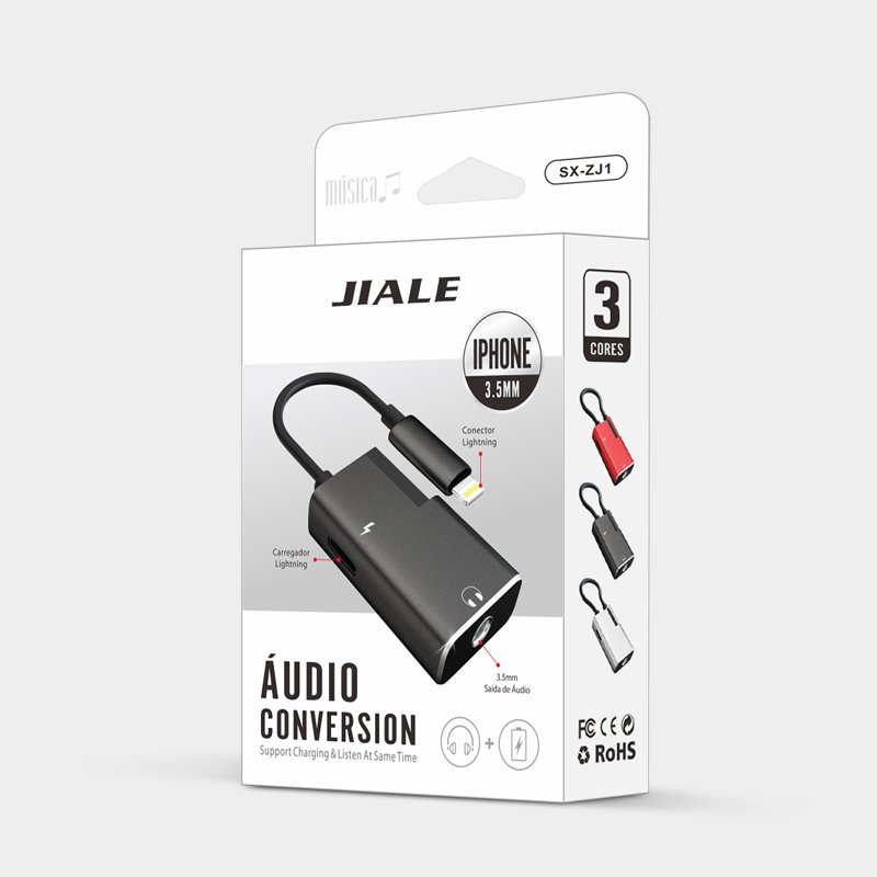 Sound Card Digital Audio Adapter for iPhoneTo 3.5Mm Audio Headphone