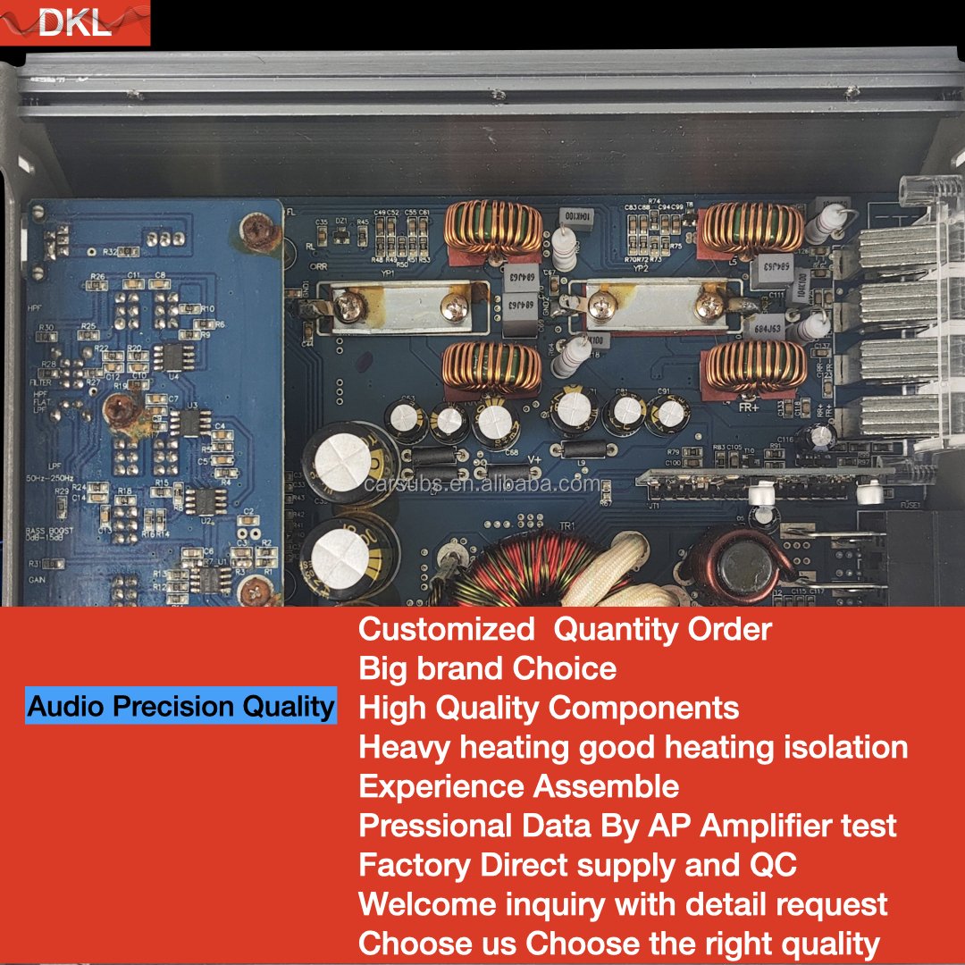 Factory OEM Car Stereo Digital Mono Amplifier 4CH RMS 125W Car Amplifier Full Range 3800W 4 Channels Car Amplifier Class D
