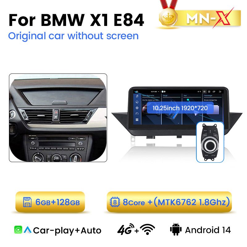 MEKEDE Newest Android 12+512GB Car Radio for BMW X1 E84 2009-2015 with Bt Dsp GPS Obd