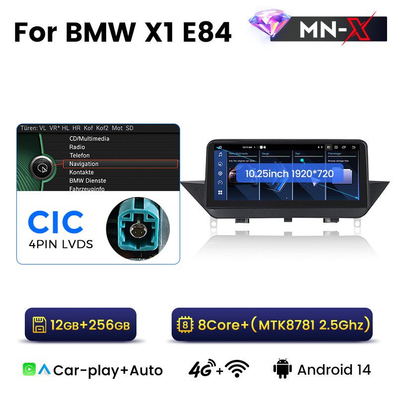 MEKEDE Newest Android 12+512GB Car Radio for BMW X1 E84 2009-2015 with Bt Dsp GPS Obd