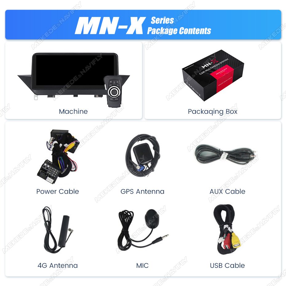 MEKEDE Newest Android 12+512GB Car Radio for BMW X1 E84 2009-2015 with Bt Dsp GPS Obd