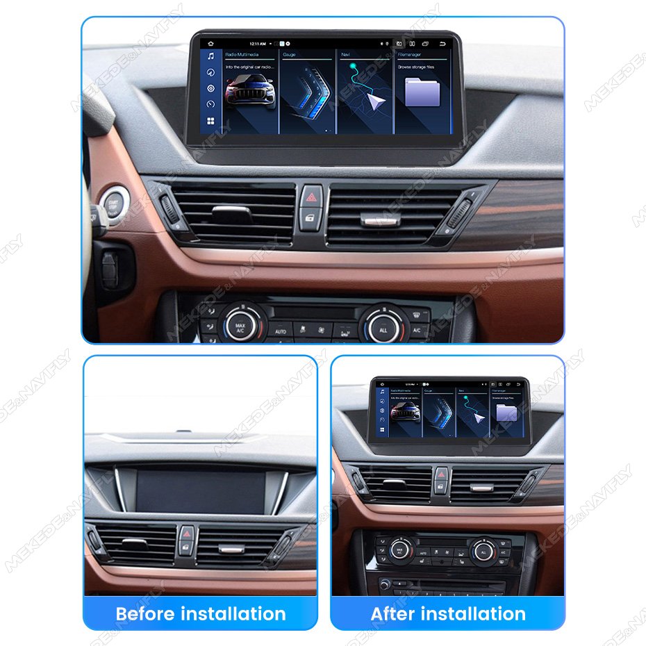 MEKEDE Newest Android 12+512GB Car Radio for BMW X1 E84 2009-2015 with Bt Dsp GPS Obd