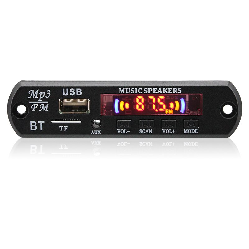Bluetooth MP3 Decoding Board 12V Wireless Bluetooth Audio Remote Module Support TF SD Card USB FM Radio Mp3 Player Module