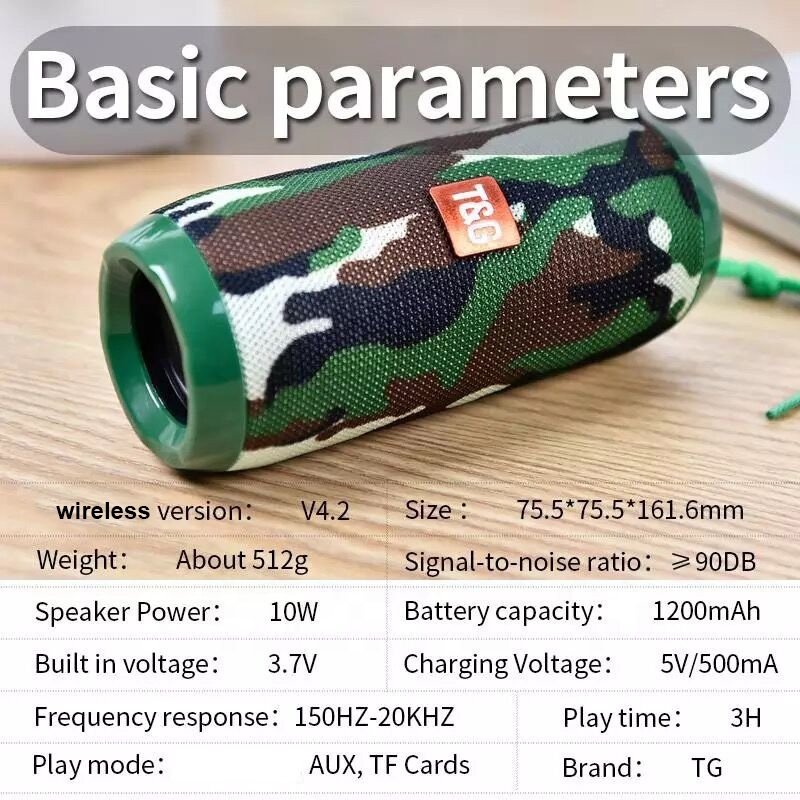 Hi Fi Sound Super Bass Wireless IPX5 Waterproof Outdoor Motorcycle Bike Power Bank Stereo Portable USB Speaker