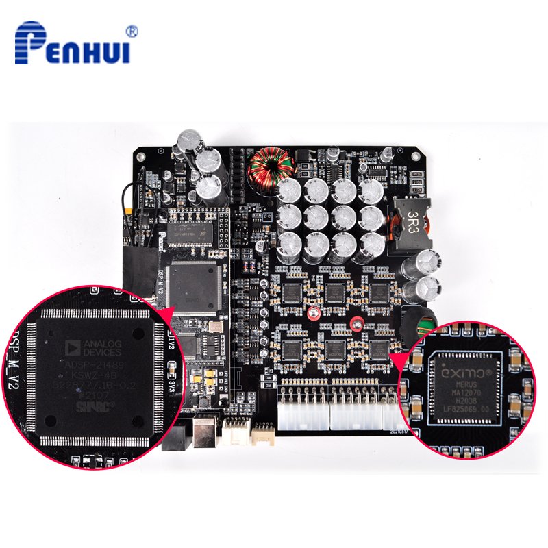 960 W 12 Channel Car DSP Amplifier Built in DSP and Karaoke Modules Supporting Bridge Connection D Class