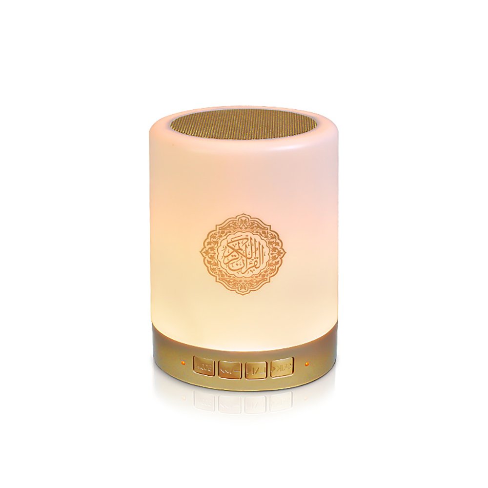 Equantu Muslim Products LED Lamp Portable Touch Speaker Quran Mini SQ112 MP3 AZAN Clock Quran Player