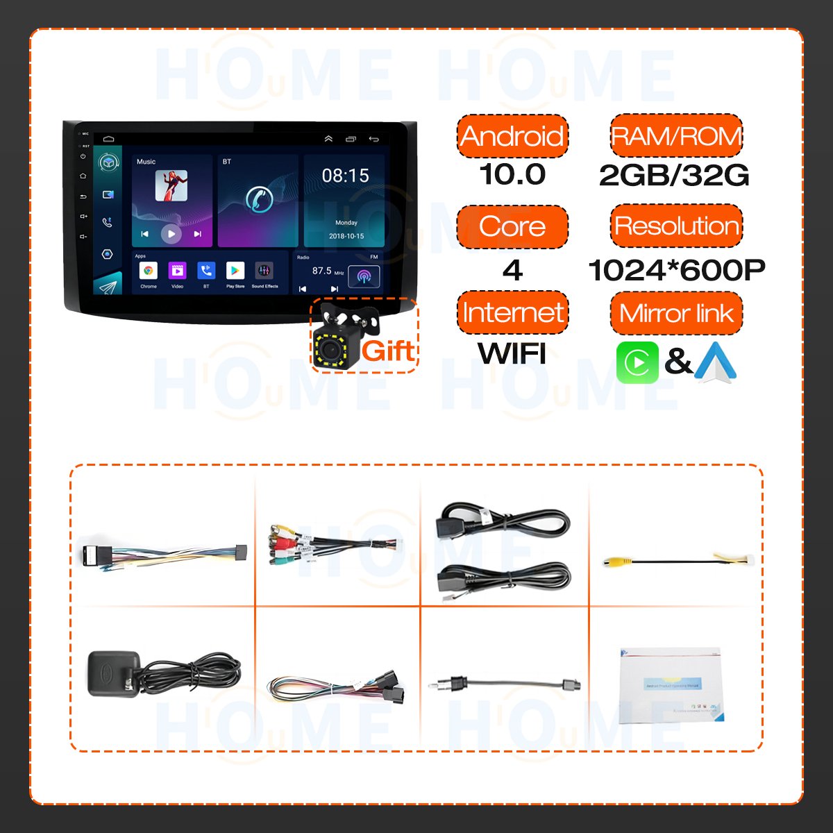 Android 10.0 Car Radio for Chevrolet Aveo T250 2006-2012 Audio Video GPS Navigation Carplay Auto 4G WIFI Stereoradio Bluet-ooth