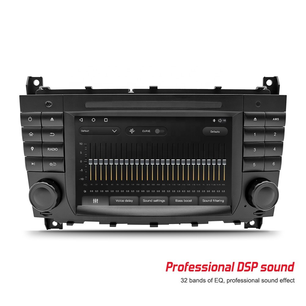 2din Android Car Radio for Mercedes benz W203 W209 W219 Benz C Class with Memory 4+64GB Car Audio System