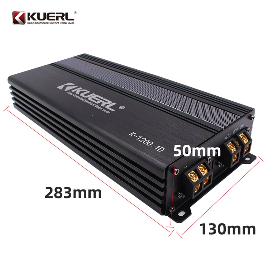 New Model 1 Channel Digital Power Auto Amplifier 1200W Monoblock Class D Amplifier for Car