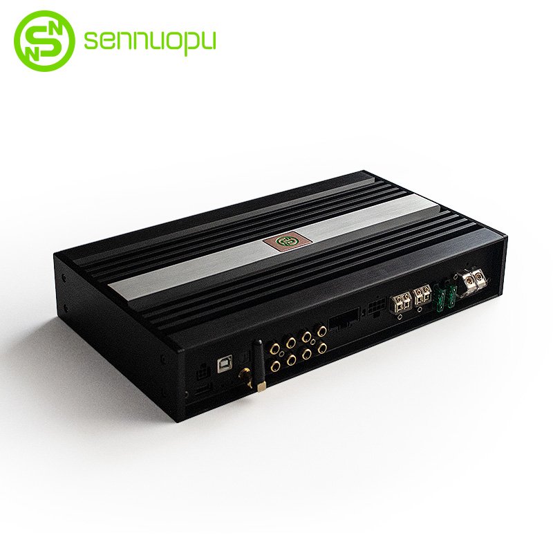Sennuopu 8-channel Car Amplifier Equalizers Crossovers 10-channel DSP HIFI X12 Processor HD Bluetooth APTX Audio Aluminium 12V