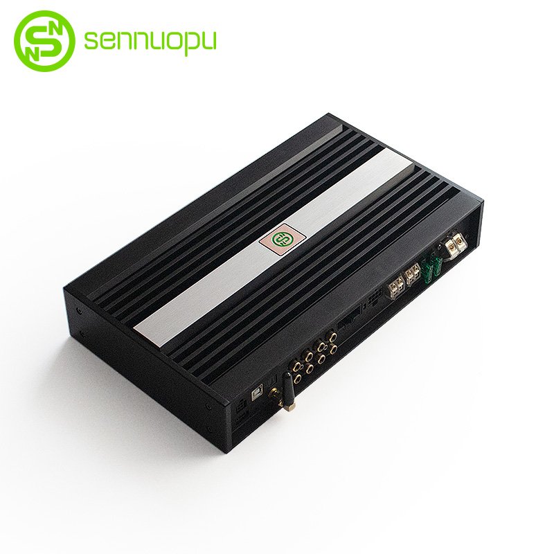 Sennuopu 8-channel Car Amplifier Equalizers Crossovers 10-channel DSP HIFI X12 Processor HD Bluetooth APTX Audio Aluminium 12V