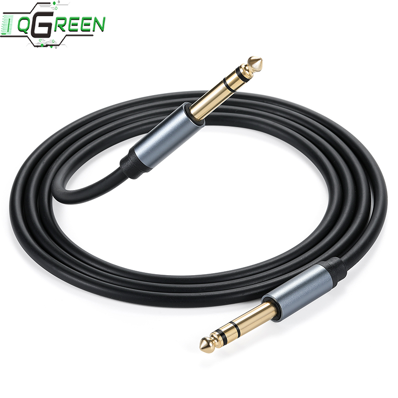 High Quality 1/4" 6.35 mm Instrument Electric Guitar Cable for Bass Keyboard Mixer