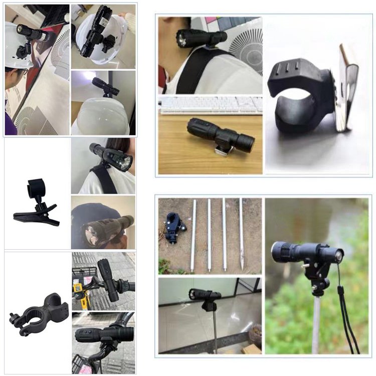 WiFi Rechargeable LED Flashlight with Camera Long-Ran Powerful Bike Light for Night Riding