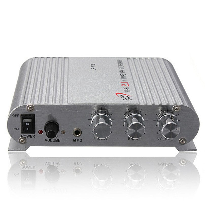 LP-838 Mini Hi-Fi CD MP3 Radio Car Auto Motorcycle Home Audio Stereo Bass Speaker Amplifier Boostrer Player 12V 200W