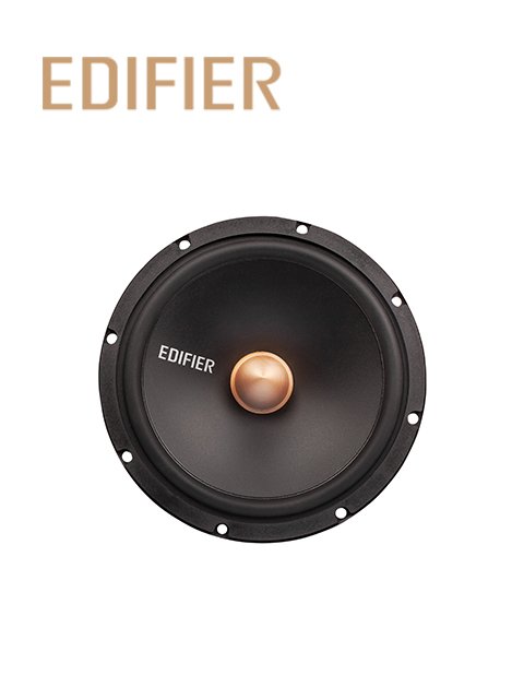 EDIFIER Car Audio Upgrade Midrange and Tweeter Plug and Play System 6 Speakers with Amplifier for Universal Cars