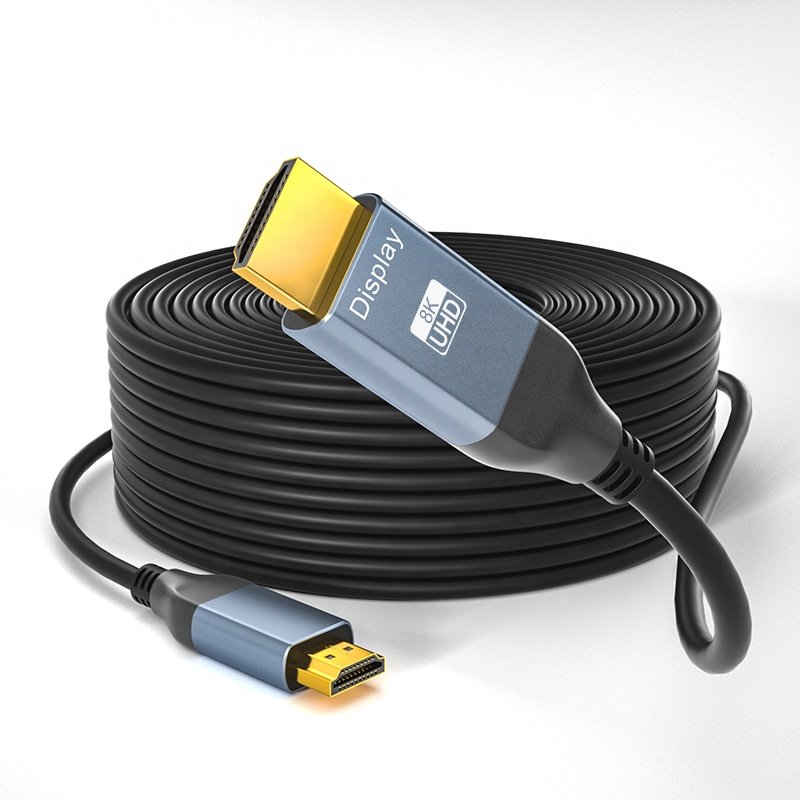 Nice Price 8K@60Hz eARC Fiber Optic HDMI Cable 2.1V 4K@120hz 10M/20M/30M/50M AOC 8K RGB 12bit
