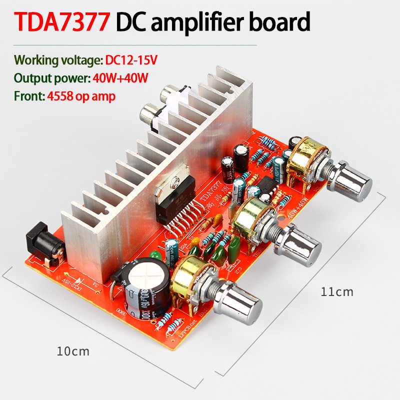 40W*2 Car DIY Stereo Amplifier Board TDA7377 Home Audio Dual Channel Music Sound Speaker Amplifiers Board Player