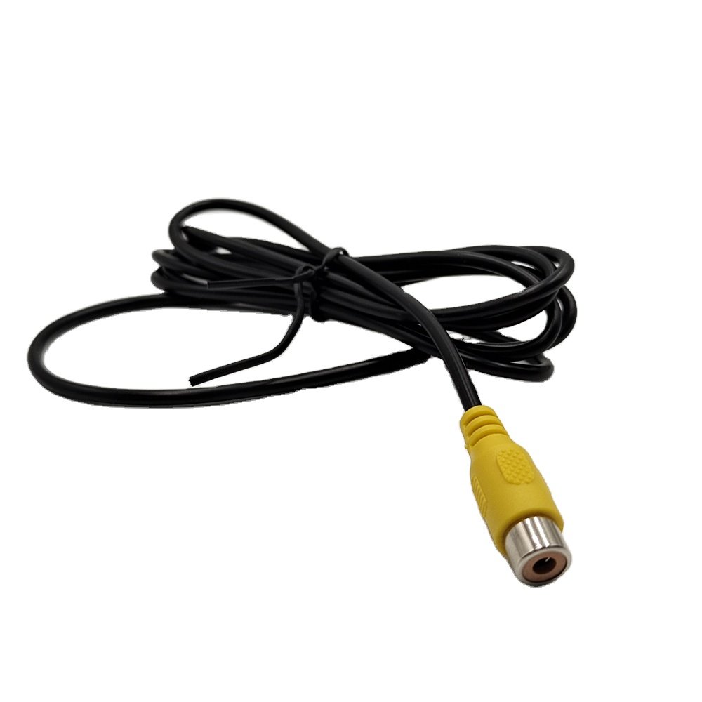 1380mm RCA Female Jack Plug in Car Audio Cable with Tinned End Customize 1m 5 Meters 2m Car Audio RCA Cable Metal CCTV RCA Cable