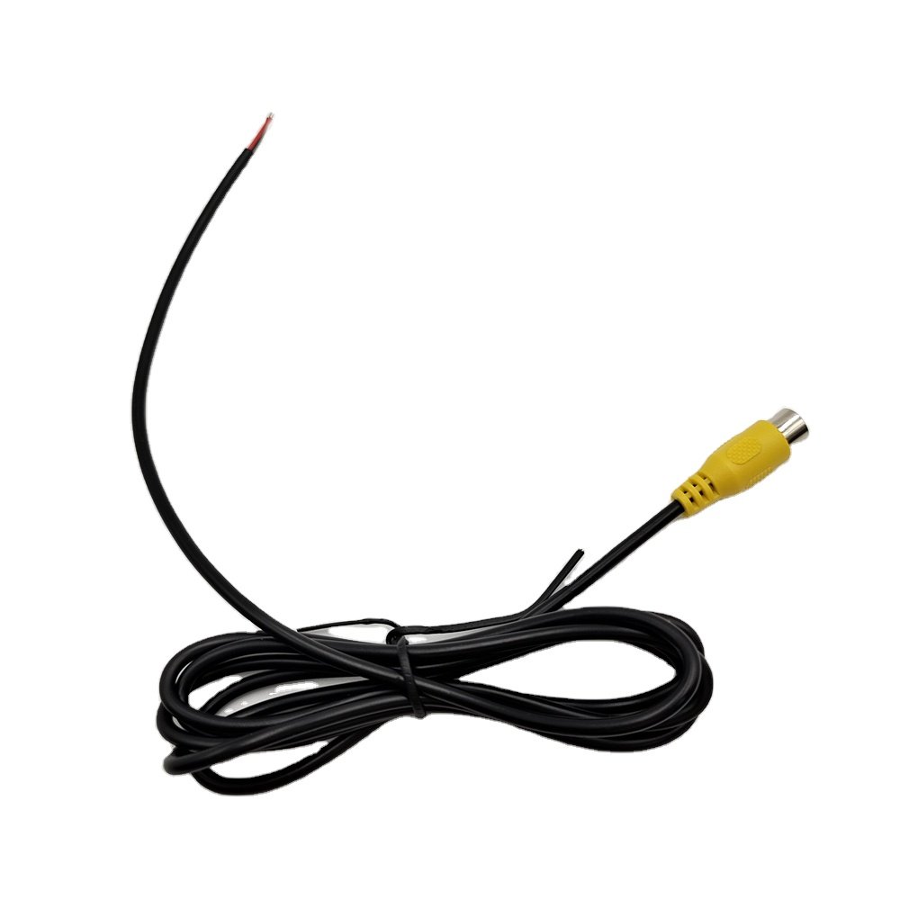 1380mm RCA Female Jack Plug in Car Audio Cable with Tinned End Customize 1m 5 Meters 2m Car Audio RCA Cable Metal CCTV RCA Cable