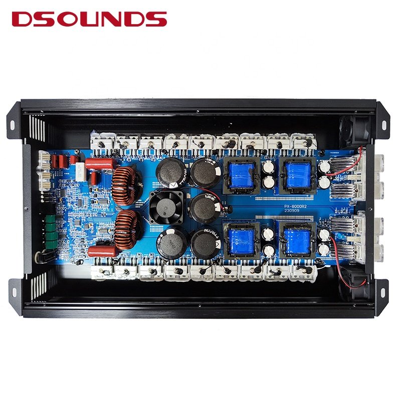 Car Amplifier 8000Wrms Full Range Car Amplifier Big Power One Channel Power Amplifier for Car Audio