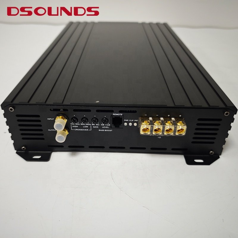 Car Amplifier 8000Wrms Full Range Car Amplifier Big Power One Channel Power Amplifier for Car Audio
