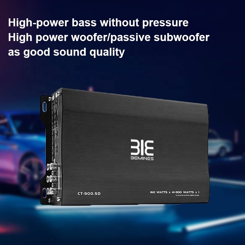 QMF-CT900.5D Class D Good Sound Quality 5 Channel 800W 4500 Watts 8000W Max Power Car Amplifier
