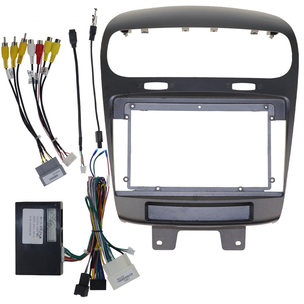 Car Audio Fascia Frame Adapter For Dodge Journey Fait Freemont 2012-2020 9" Big Screen 2DIN Dash Fitting Panel Frame Kit