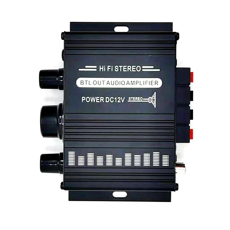 Mini 12V Home Power Amplifier for Motorcycle & Car Audio MP3 Audio Amplifier