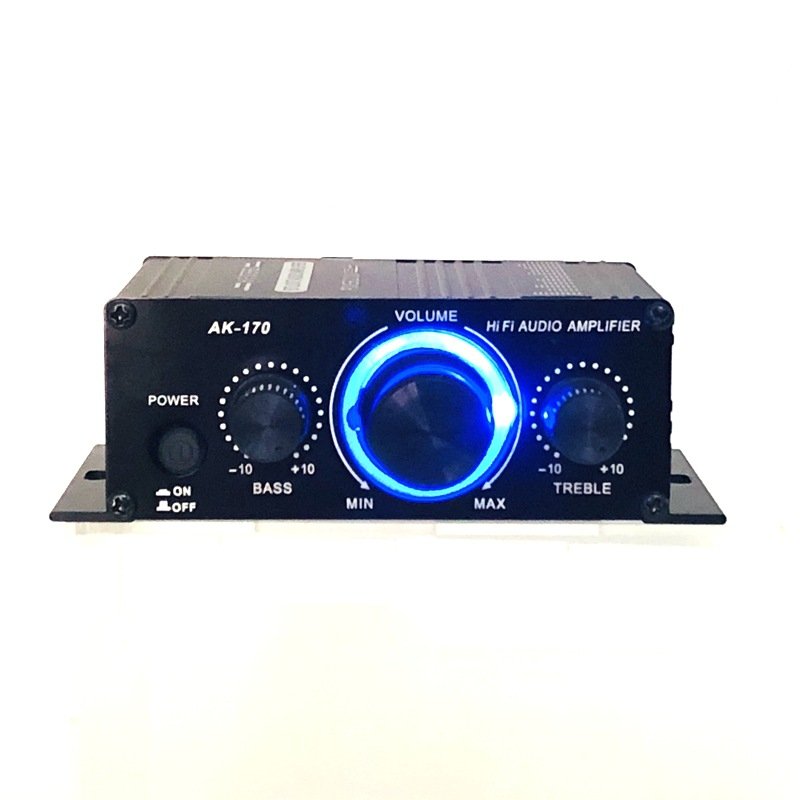 Mini 12V Home Power Amplifier for Motorcycle & Car Audio MP3 Audio Amplifier