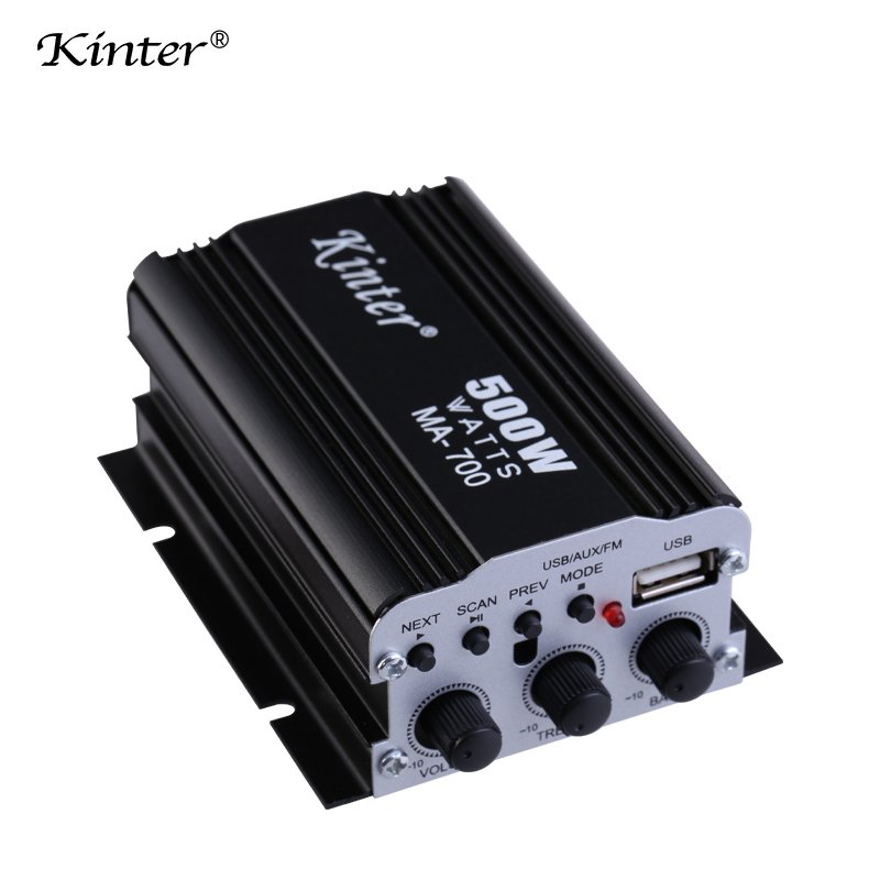 Kinter MA-700 Car Mini Amplifier 2 Channel with Fm Usb