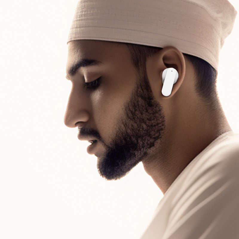 Equantu Islamic Quran Speaker QB525 Earbuds In-ear Wireless Bluetooth Earphone Mobile Phone MP3 Audio Quran Players APP Control