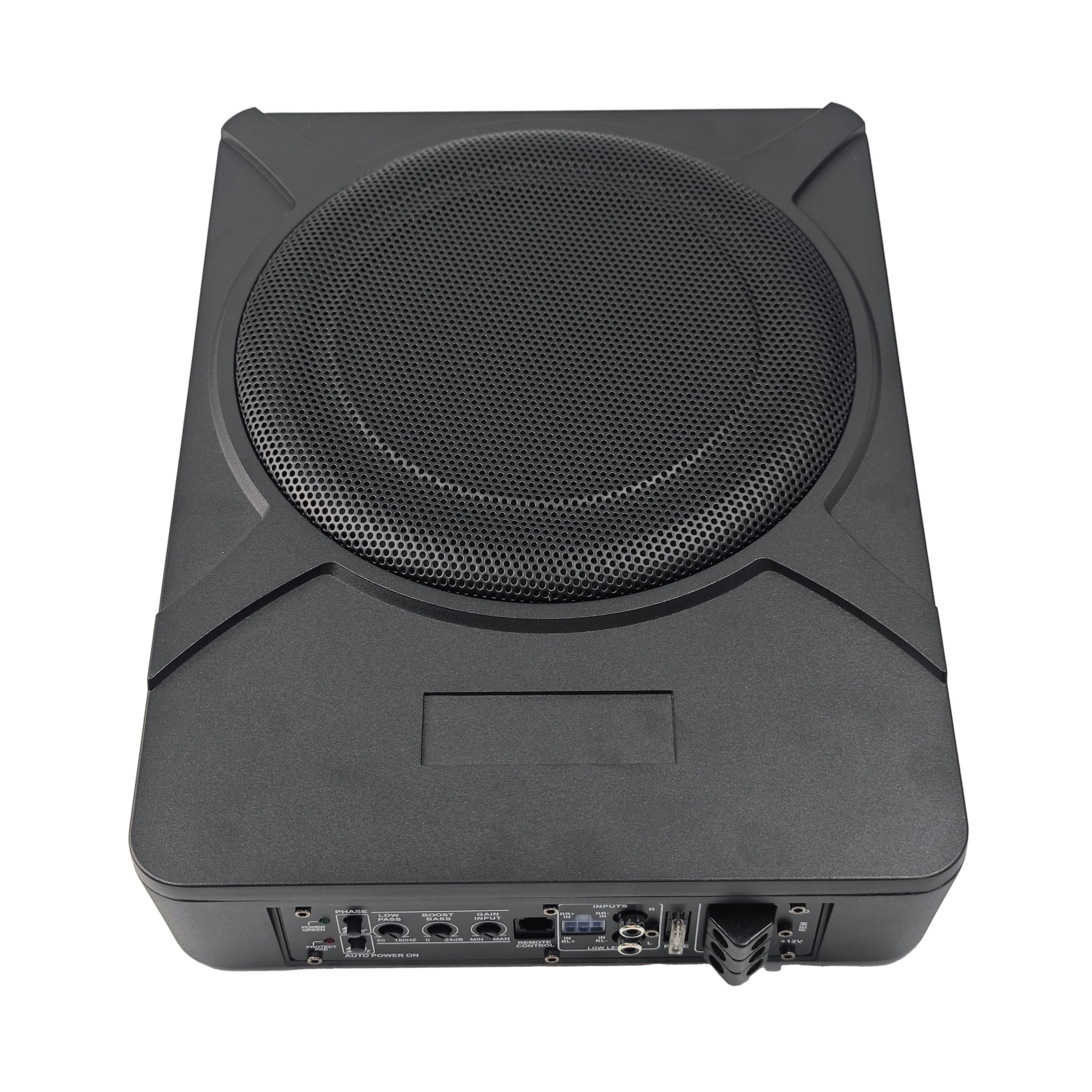 Single Coil 150W RMS Car Audio Subwoofer With Active Power Amplifier Slim Underseat Woofer Speaker DC 12V 200W SPL