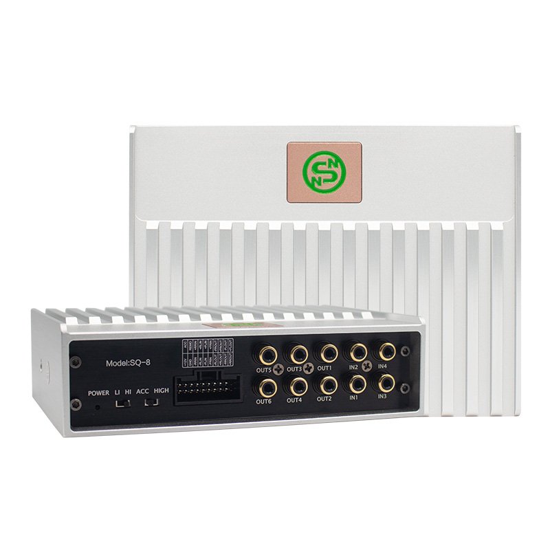 Sennuopu Dsp Audio Processor Car 4 Channel Stereo Amplifier for Active Speaker