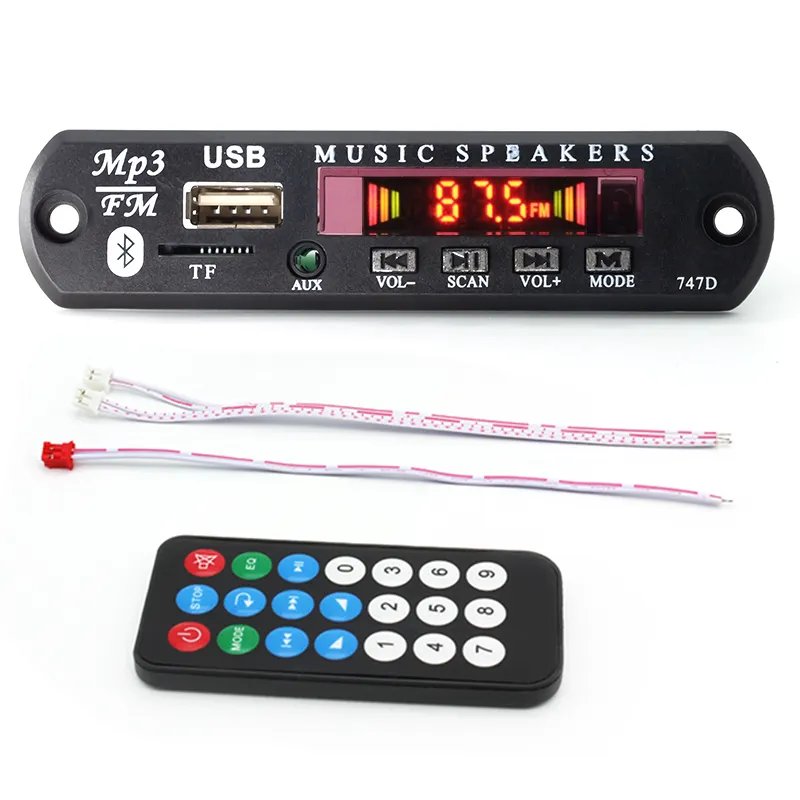 MP3 decoding board Blue tooth module car player wireless TF card slot lossless audio decoder audio accessories motherboard 12V