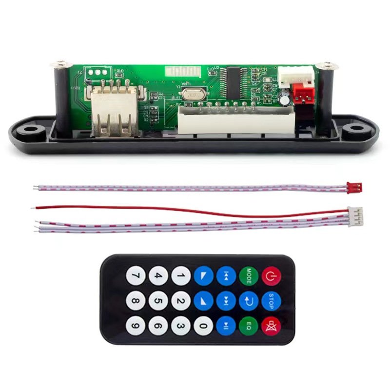 MP3 decoding board Blue tooth module car player wireless TF card slot lossless audio decoder audio accessories motherboard 12V