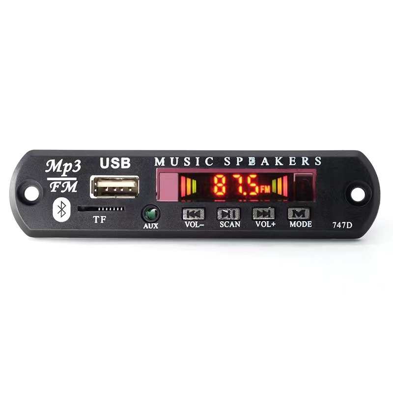 MP3 decoding board Blue tooth module car player wireless TF card slot lossless audio decoder audio accessories motherboard 12V
