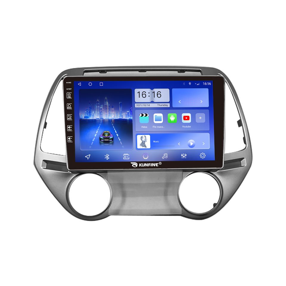 For HYUNDAI I20 2008-2013 at MT 9 Inch Headunit Device Double 2 Din Octa-Core Quad Car Stereo GPS Navigation Android Car Radio
