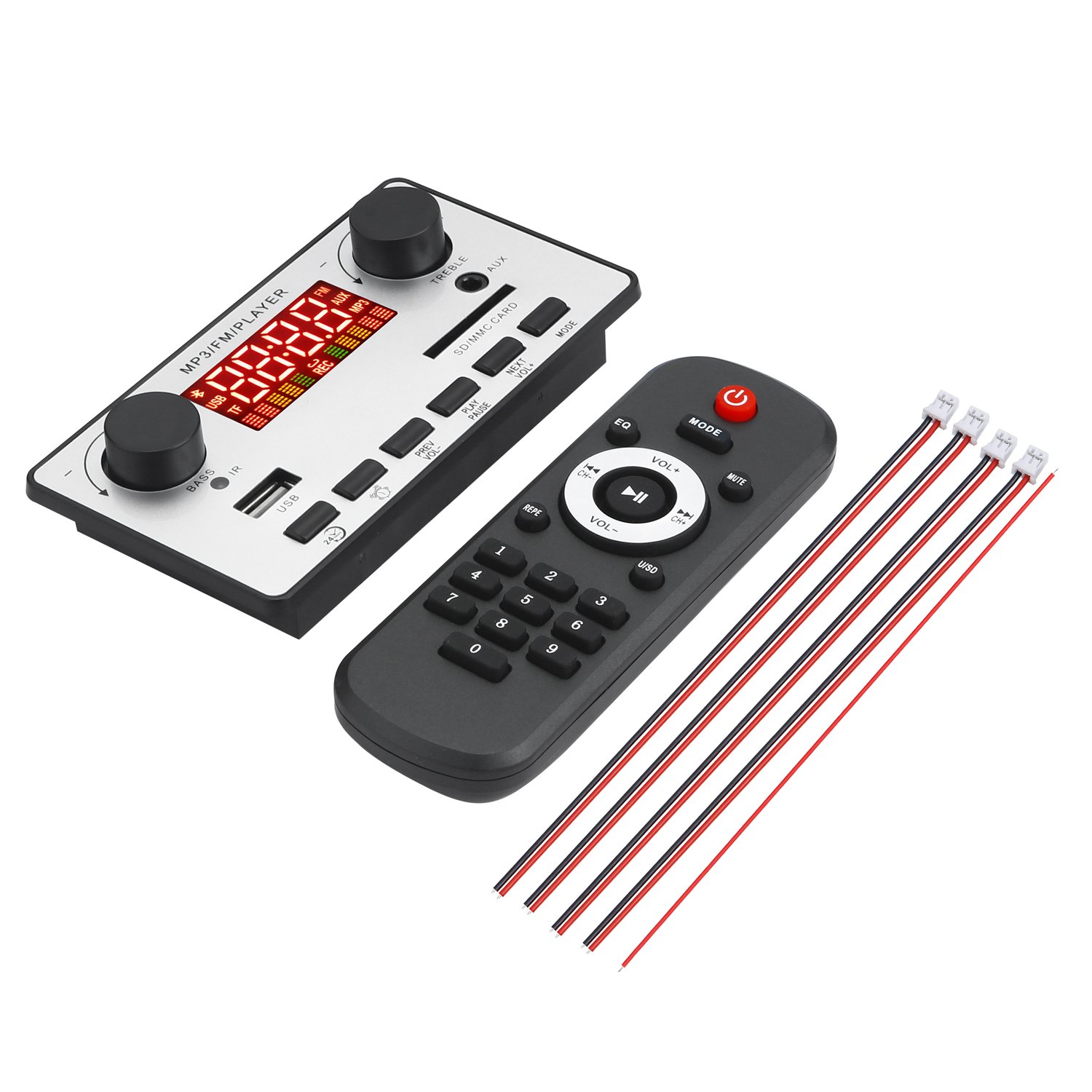 Bluetooth 5.1 DIY Mini Card 160W Amplifier MP3 Decoder Board FM Radio TF USB Car Audio Music Player Speaker Volume Control