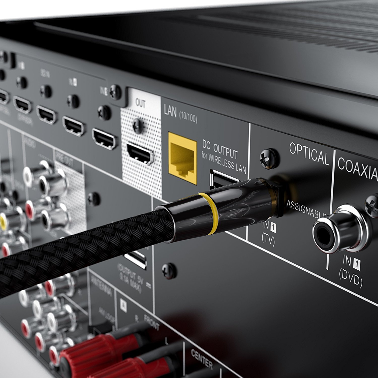Digital Fibre Optic Video Audio SPDIF Output Cable Amplifier Speaker Connection Cables 5.1 Channel Optical Video Cable
