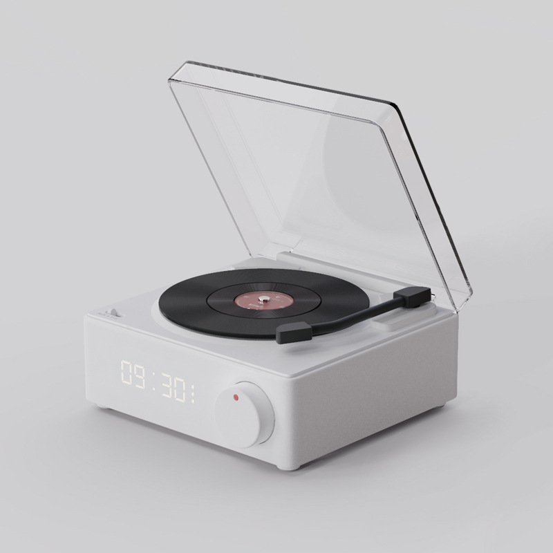 Alarm clock speaker multifunctional atomic vinyl bluetooth speaker mobile computer desktop small audio