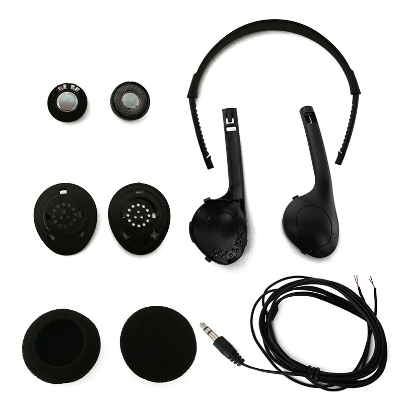Shenzhen Factory Earphones Parts Headphone Accessories Manufacturer Headphone Housing 3.5mm Jack Pin Headphones Speaker Supplier