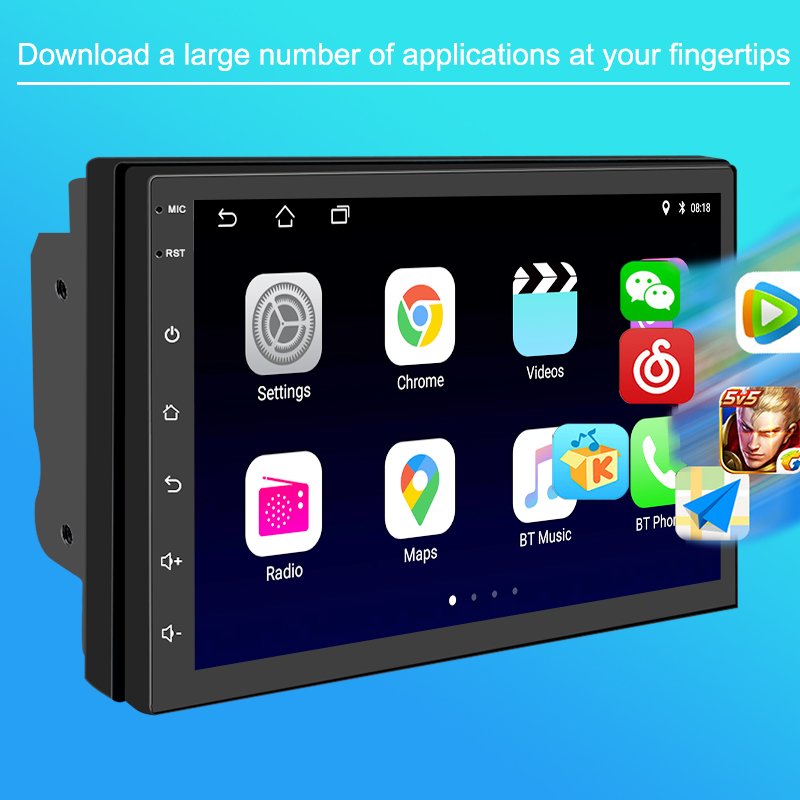 7 Inch 1+16G 4+64G Android Car Stereo Car Audio System 7081 Android Dvd Player