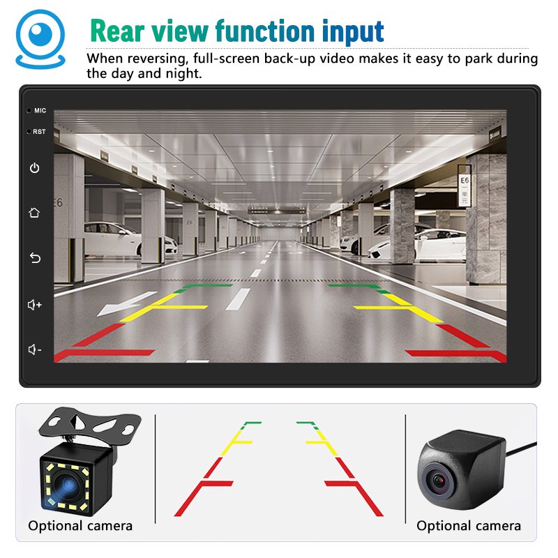 7 Inch 1+16G 4+64G Android Car Stereo Car Audio System 7081 Android Dvd Player