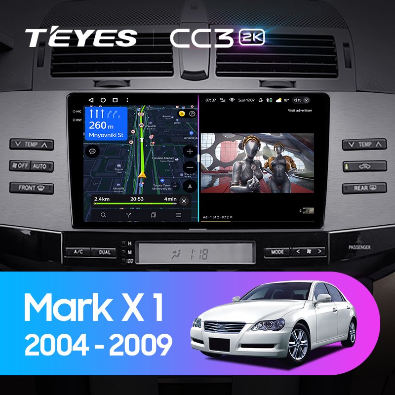 TEYES CC3L CC3 2K for Toyota Mark X X120 1 2004 - 2009 Car Radio Multimedia Video Player Navigation Stereo GPS Android 10