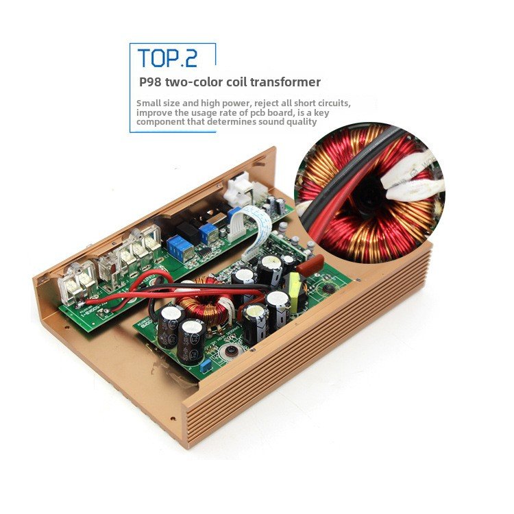 1-Channel Car Audio Amplifier Digital Single-Channel Passive Subwoofer Mono Amplifier Class d 500W 1000W 12V Amps Car Amplifier